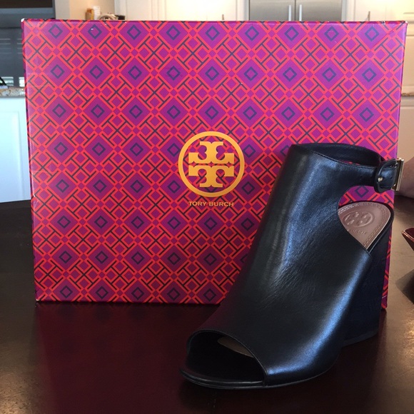 Tory Burch Shoes - Tory Burch Peep Toe Booties